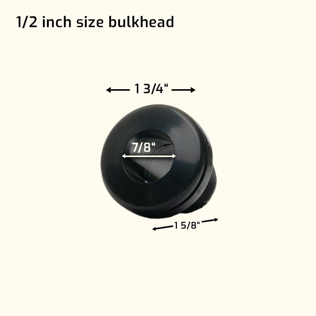 Aquarium Bulkhead Fitting (Slip x Slip) - Aquarium Co - Op