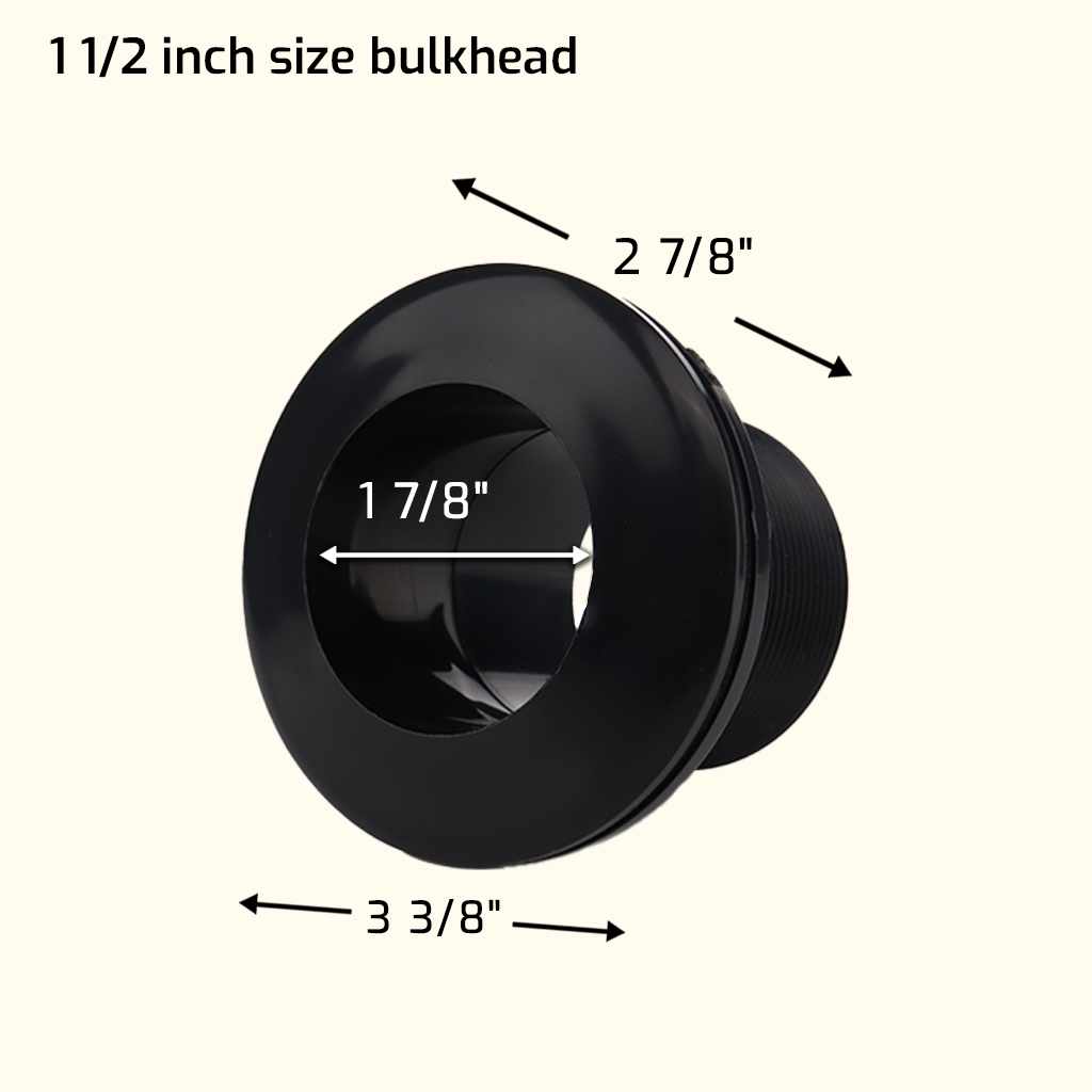 Aquarium Bulkhead Fitting (Slip x Slip) - Aquarium Co - Op