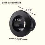 Aquarium Bulkhead Fitting (Slip x Slip) - Aquarium Co - Op