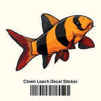 Clown Loach Decal Sticker - Aquarium Co - Op