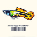 Vienna Guppy Decal Sticker - Aquarium Co - Op